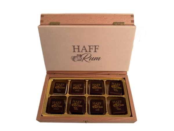 HAFFRum Chocolates – Wooden Box